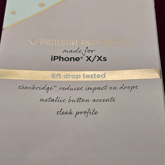 Fellowes Moving Pink Glitter Phone Case iPhone X/Xs 6ft Drop Tested Shockridge - Picture 3 of 4